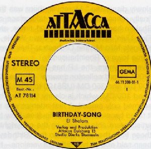 El Shalom_Birthday song / Geld_krautrock